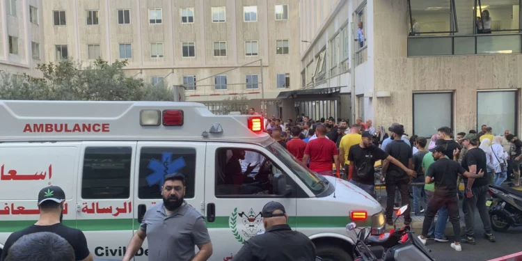 Explosions witnessed at Beirut funeral for Hezbollah members and 1 child killed in pager attack