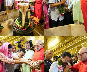 Delhi CM Kejriwal offers prayers at Hanuman Temple