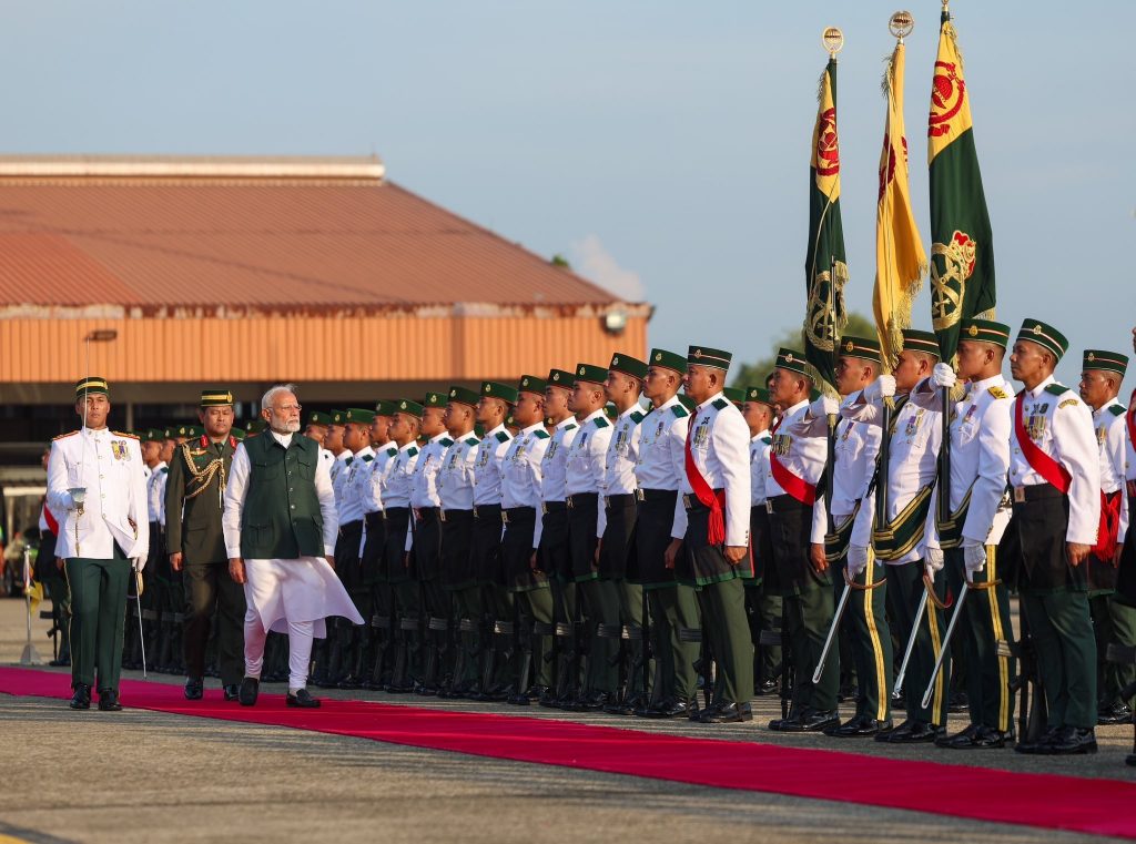 PM Modi arrives in Brunei, the first leg of two-nation visit