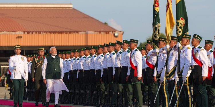 PM Modi arrives in Brunei, the first leg of two-nation visit