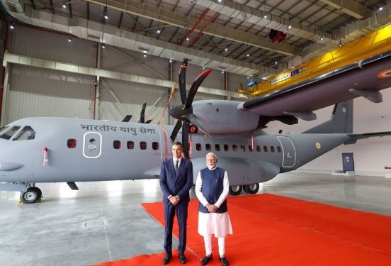 Narendra Modi, Pedro Sanchez, C-295, defence production