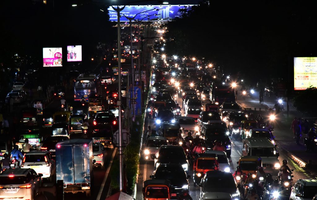 Bhubaneswar Durga Puja 2024 heavy traffic