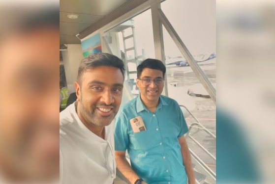 Ravichandran Ashwin and Viswanathan Anand