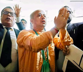 Reply from Dhaka on Chinmoy Das’ arrest frustrating: ISKCON Kolkata spokesperson