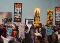 Protest at COP29