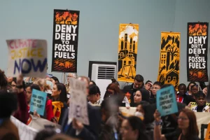 Protest at COP29