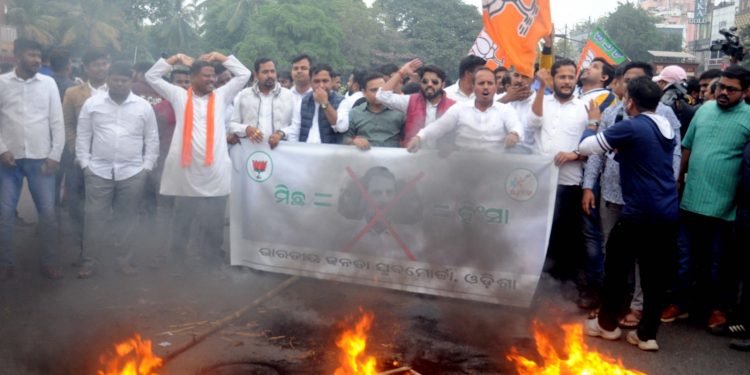 BJP protest