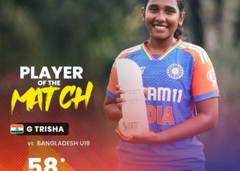 Trisha makes fifty in India's 8-wicket win over Bangladesh in Women's U19 Asia Cup