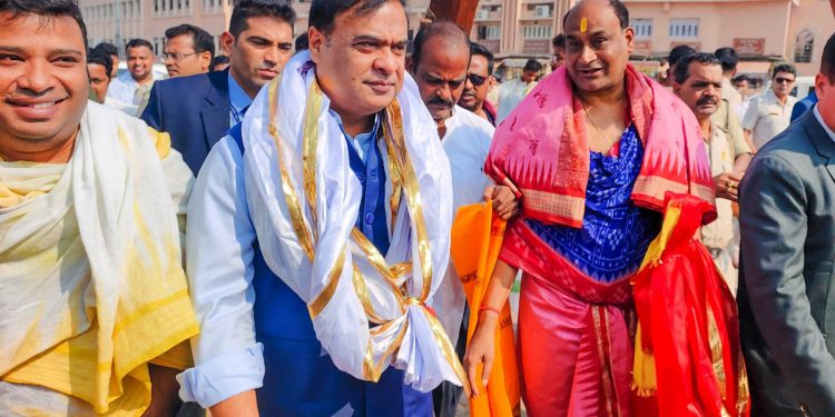 Himanta Biswa Sarma in Puri