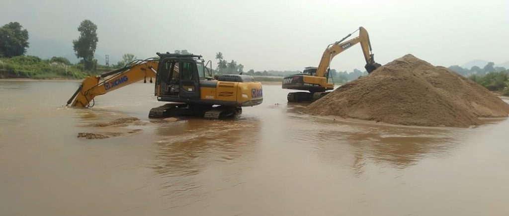 Illegal sand mining