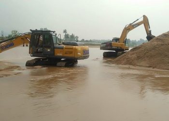 Illegal sand mining