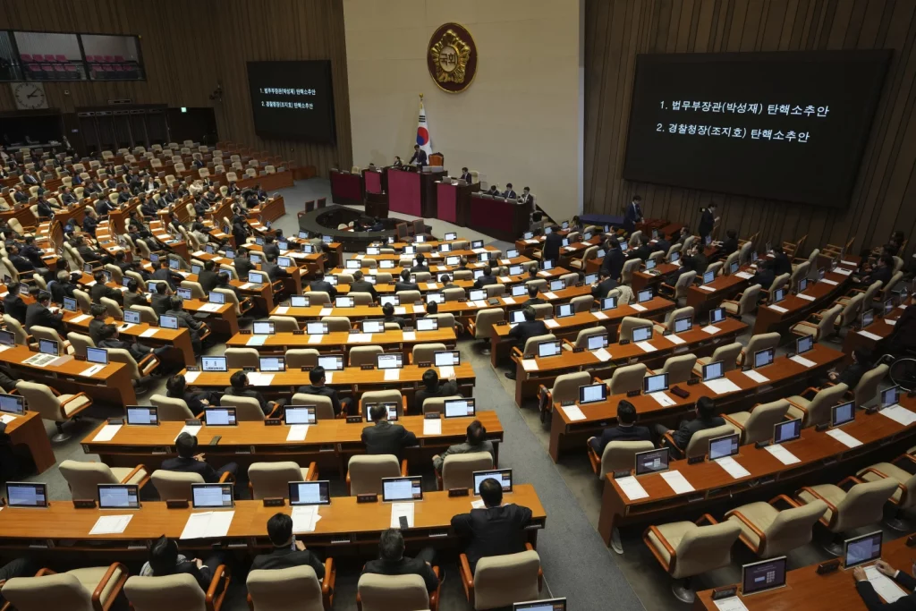 South Korean parliament impeaches police chief, justice minister over martial law