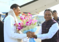 Governor-designate Hari Babu Kambhampati arrives in Odisha