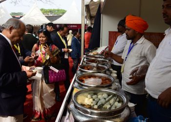 Guests from abroad lap up traditional Odia dishes at Pravasi Bharatiya Divas