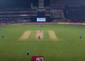 Play resumes after brief halt due to floodlight failure at Barabati Stadium in Cuttack