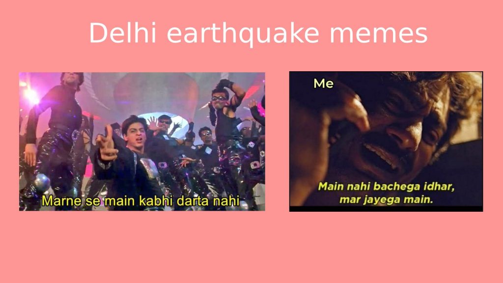 Delhi earthquake memes