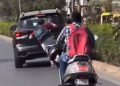 Shocking viral video: Reckless right turn by car driver causes scooter crash in Gujarat!