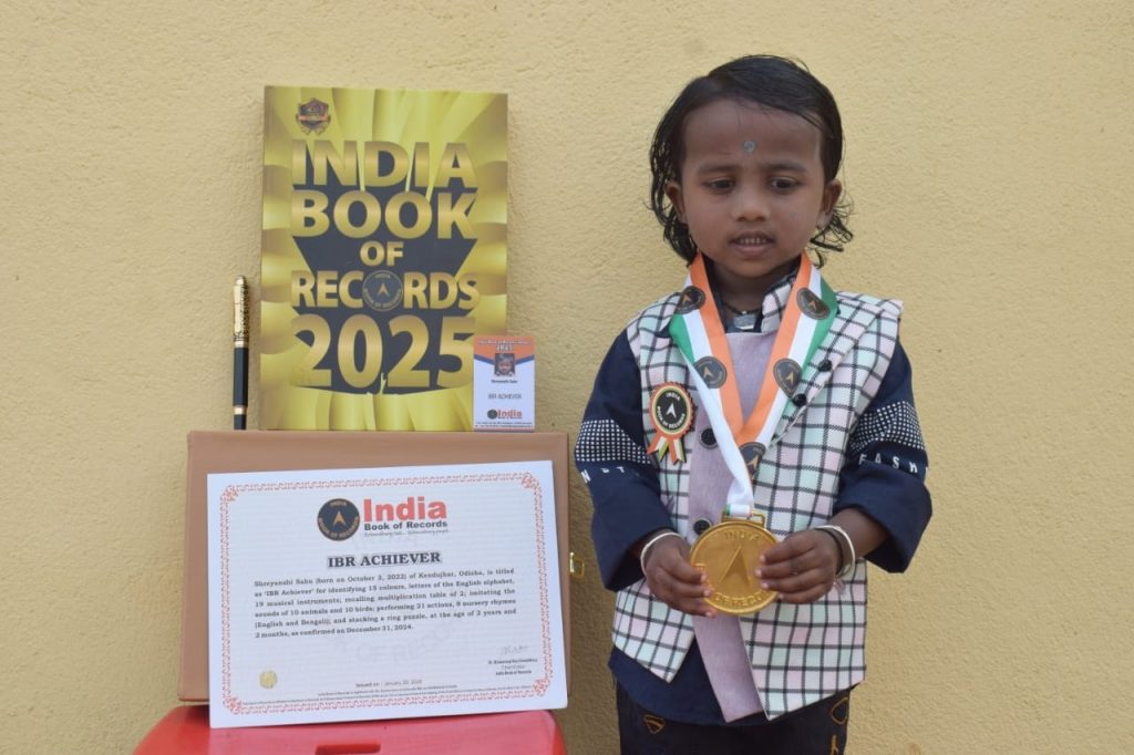 2-year-old Keonjhar prodigy enters India Book of Records