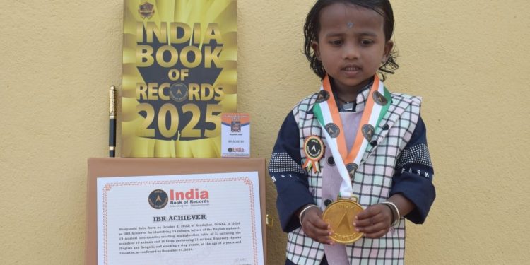 2-year-old Keonjhar prodigy enters India Book of Records