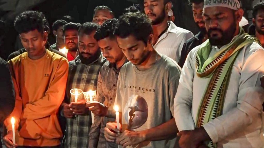 Students hold candlelight march over Nepali student’s death at KIIT