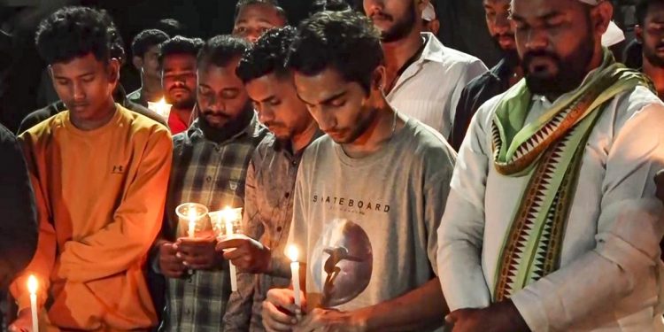 Students hold candlelight march over Nepali student’s death at KIIT