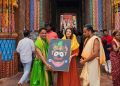 Actress Bhagyashree visits Puri Jagannath Temple