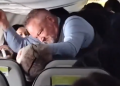 Watch viral video: Flight attendant hammers elderly man for this shocking act toward young woman!