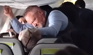 Watch viral video: Flight attendant hammers elderly man for this shocking act toward young woman!