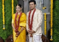 BJP MP Tejasvi Surya ties knot with carnatic singer Sivasri Skandaprasad