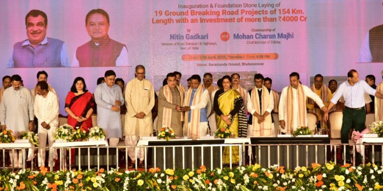 Nitin Gadkari unveils highway projects worth over Rs 4,000 crore in Odisha